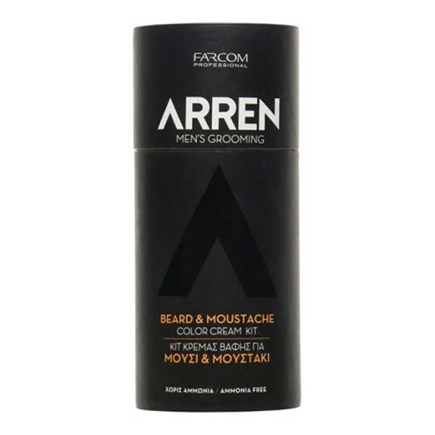 Farcom Arren Men's Grooming Beard & Moustache Color Cream Kit Black 60ml