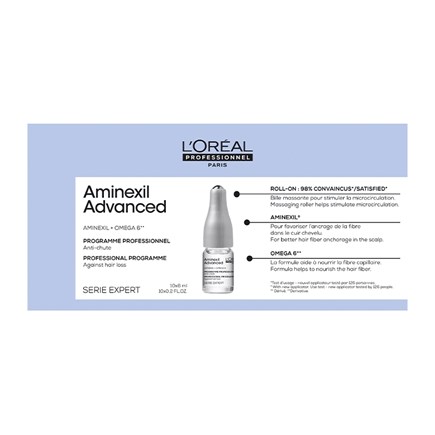 L'Oreal Professionnel Aminexil Advanced Αμπούλες Για Αραιωμένα Μαλλιά 10X6ml