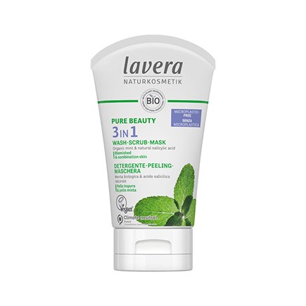 Lavera Pure Beauty 3 IN 1 Καθαρισμός - Απολέπιση - Μάσκα 125ml