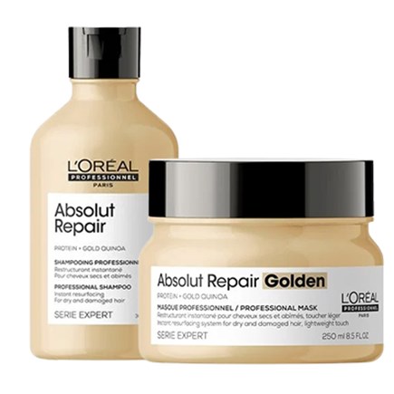 L'Oreal Professionnel  Absolut Repair Shampoo 300ml & Masque Golden 250ml