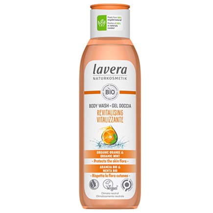 Lavera Αφρόλουτρο Revitalizing με Βιολογικό πορτοκάλι & Μέντα 250ml
