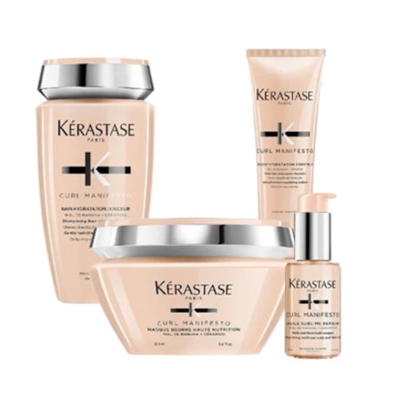 Kerastase Curl Manifesto  Σετ (Shampoo 250ml+Conditioner 250ml+Masque 200ml+Huile 50ml)